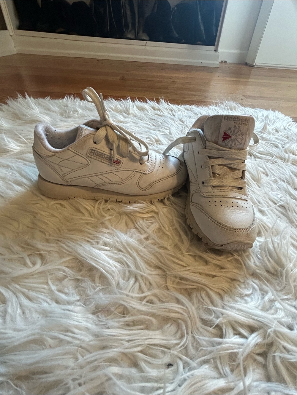 Reebok Kids White Low-Top Lace-Up Sneakers